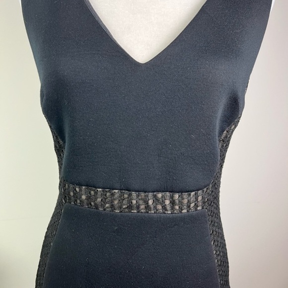 Antonio Berardi Dress Womens size 8 Black Ruffled Modal Jersey - Picture 5 of 12